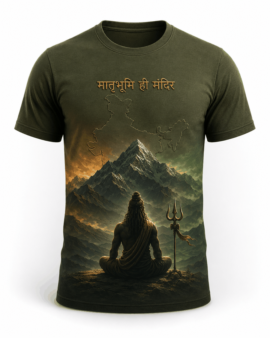 Jai Bajrangbali Air Seva black T-shirt